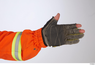 Photos Sam Atkins Fireman in Orange Coveralls gloves hand 0002.jpg